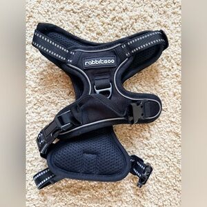 rabbitgoo Black Dog Harness, Size Small